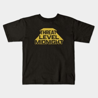 Threat Level Midnight - Golden Simple Logo Kids T-Shirt